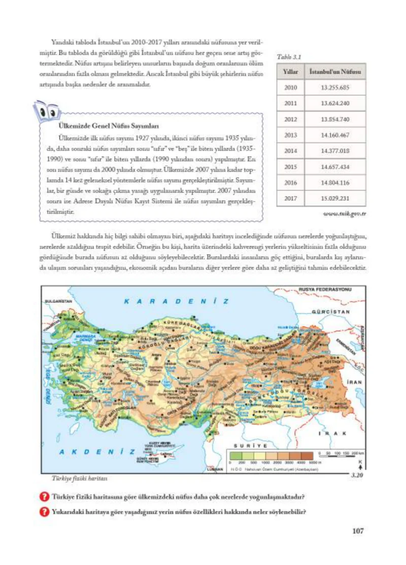 7. Sınıf Sosyal Bilgiler Ders Kitabı Cevapları Ekoyay Yayınları Sayfa 107