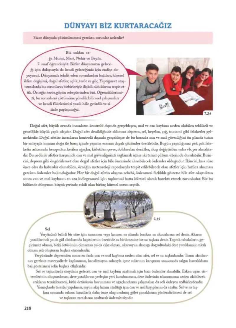 7. Sınıf Sosyal Bilgiler Ders Kitabı Cevapları Ekoyay Yayınları Sayfa 218