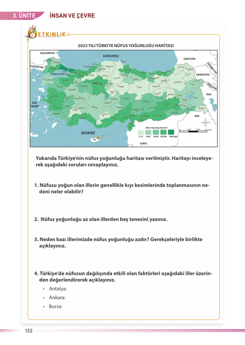7. Sınıf Sosyal Bilgiler Ders Kitabı Cevapları Meb Yayınları Sayfa 132
