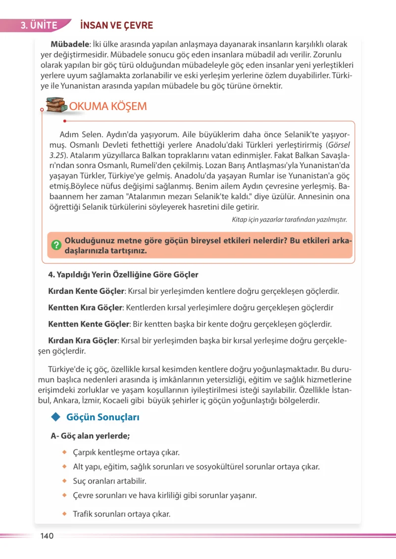 7. Sınıf Sosyal Bilgiler Ders Kitabı Cevapları Meb Yayınları Sayfa 140