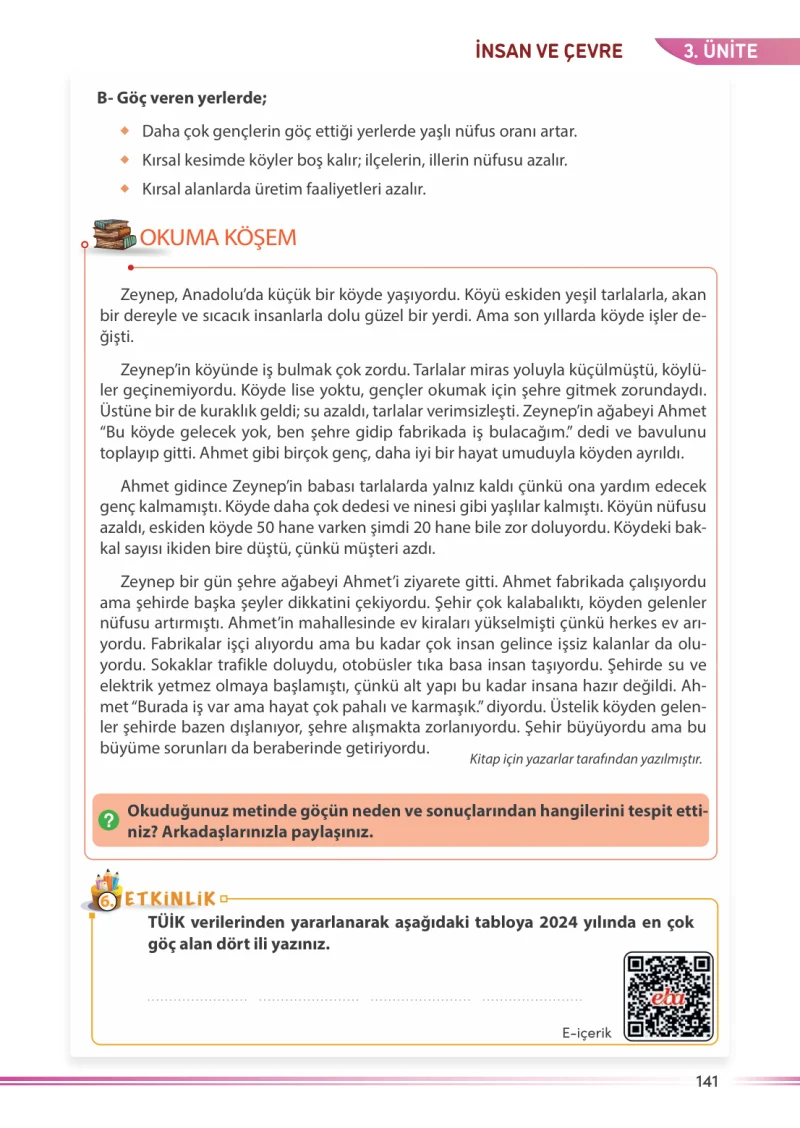 7. Sınıf Sosyal Bilgiler Ders Kitabı Cevapları Meb Yayınları Sayfa 141