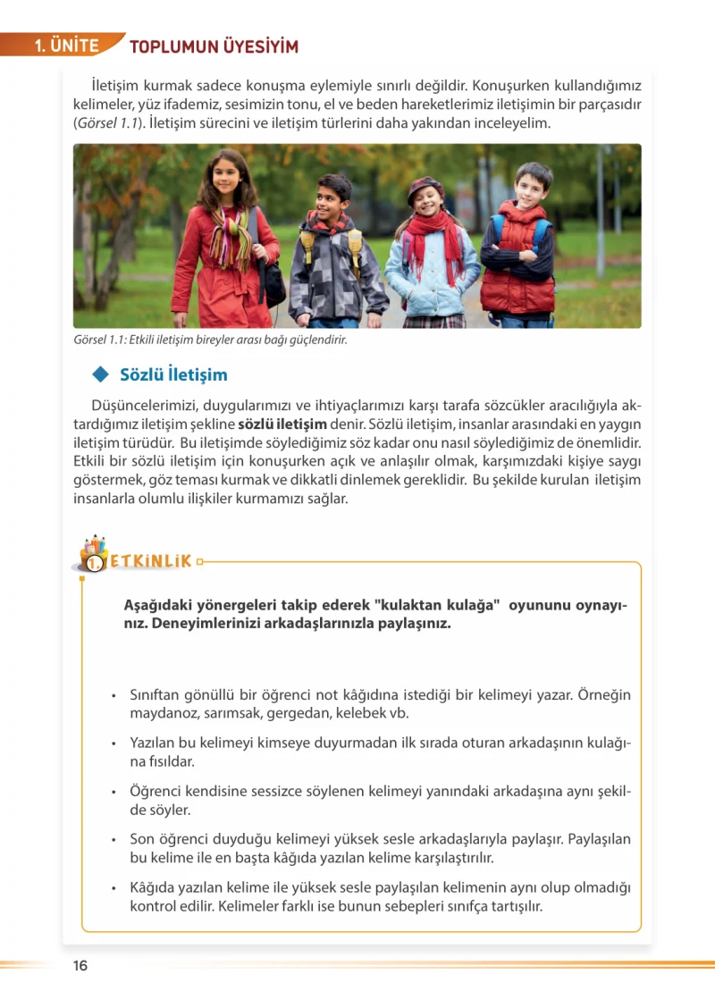 7. Sınıf Sosyal Bilgiler Ders Kitabı Cevapları Meb Yayınları Sayfa 16