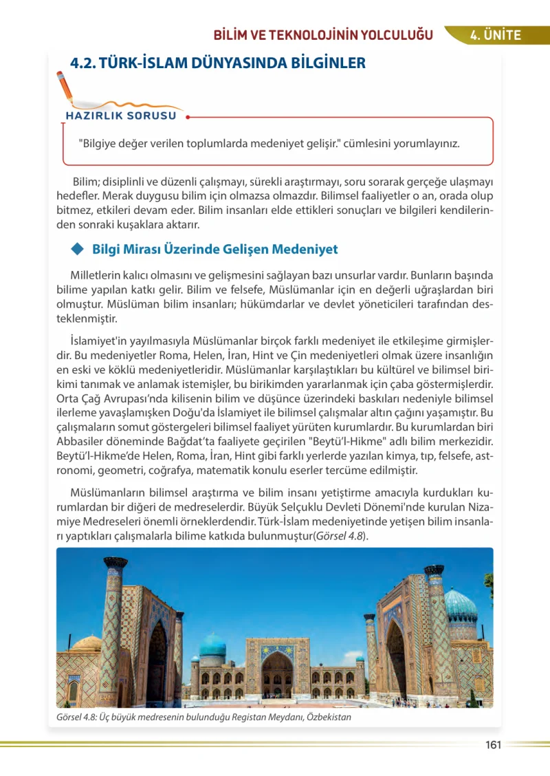 7. Sınıf Sosyal Bilgiler Ders Kitabı Cevapları Meb Yayınları Sayfa 161