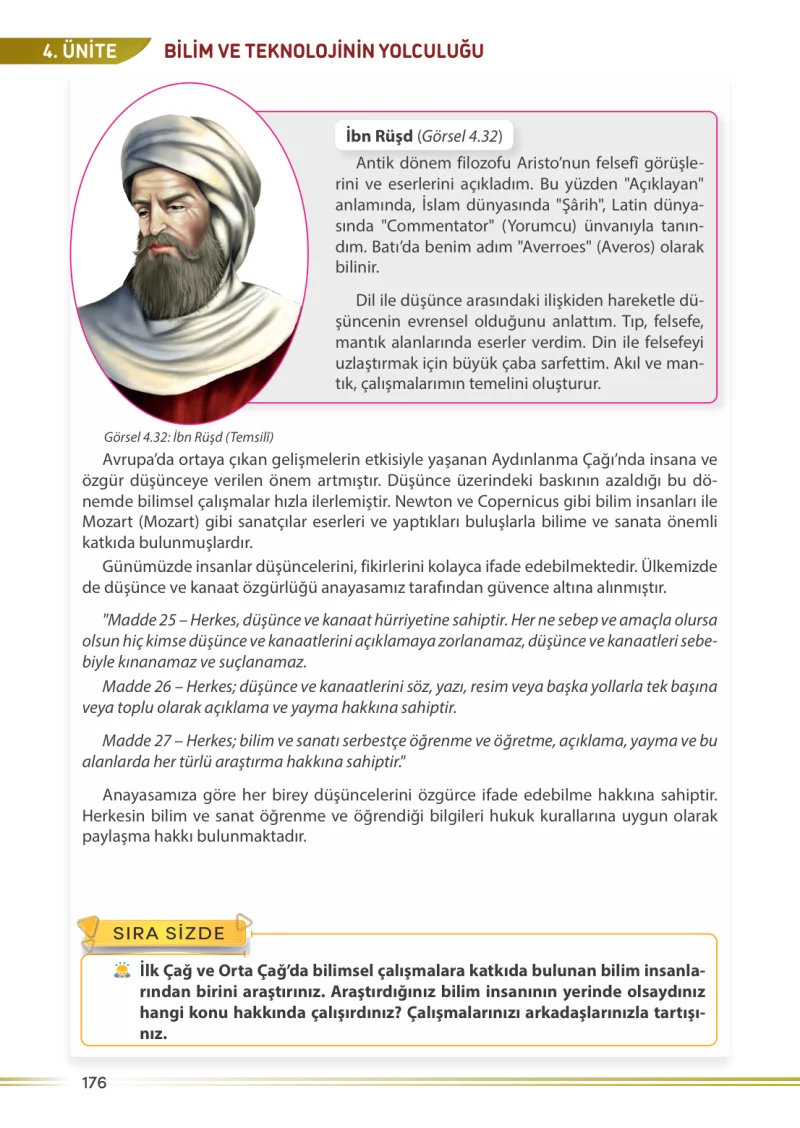 7. Sınıf Sosyal Bilgiler Ders Kitabı Cevapları Meb Yayınları Sayfa 176