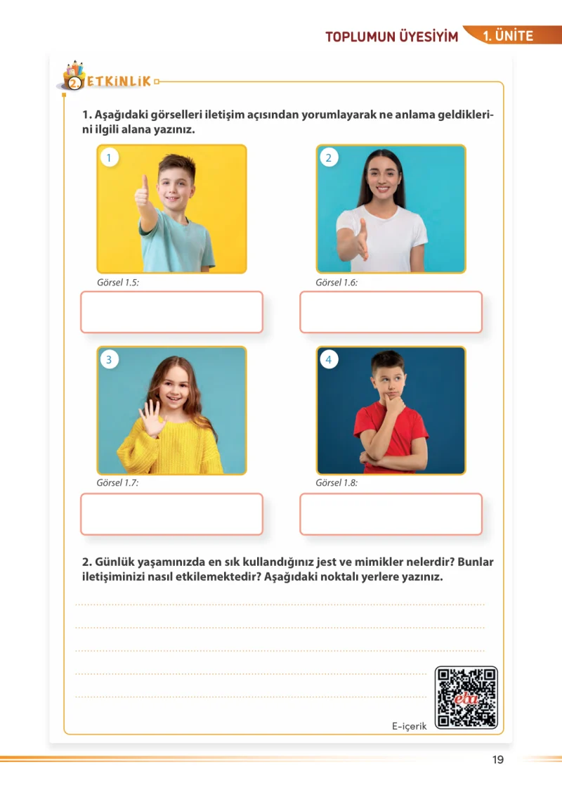 7. Sınıf Sosyal Bilgiler Ders Kitabı Cevapları Meb Yayınları Sayfa 19