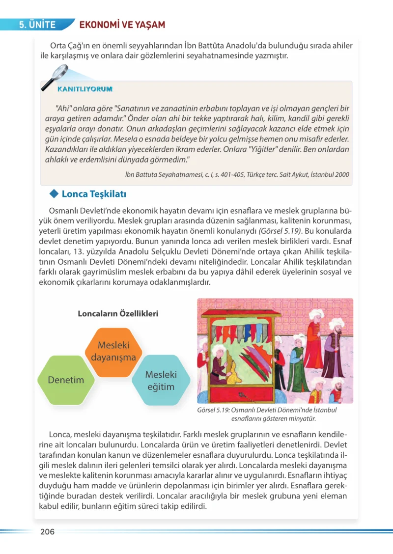 7. Sınıf Sosyal Bilgiler Ders Kitabı Cevapları Meb Yayınları Sayfa 206