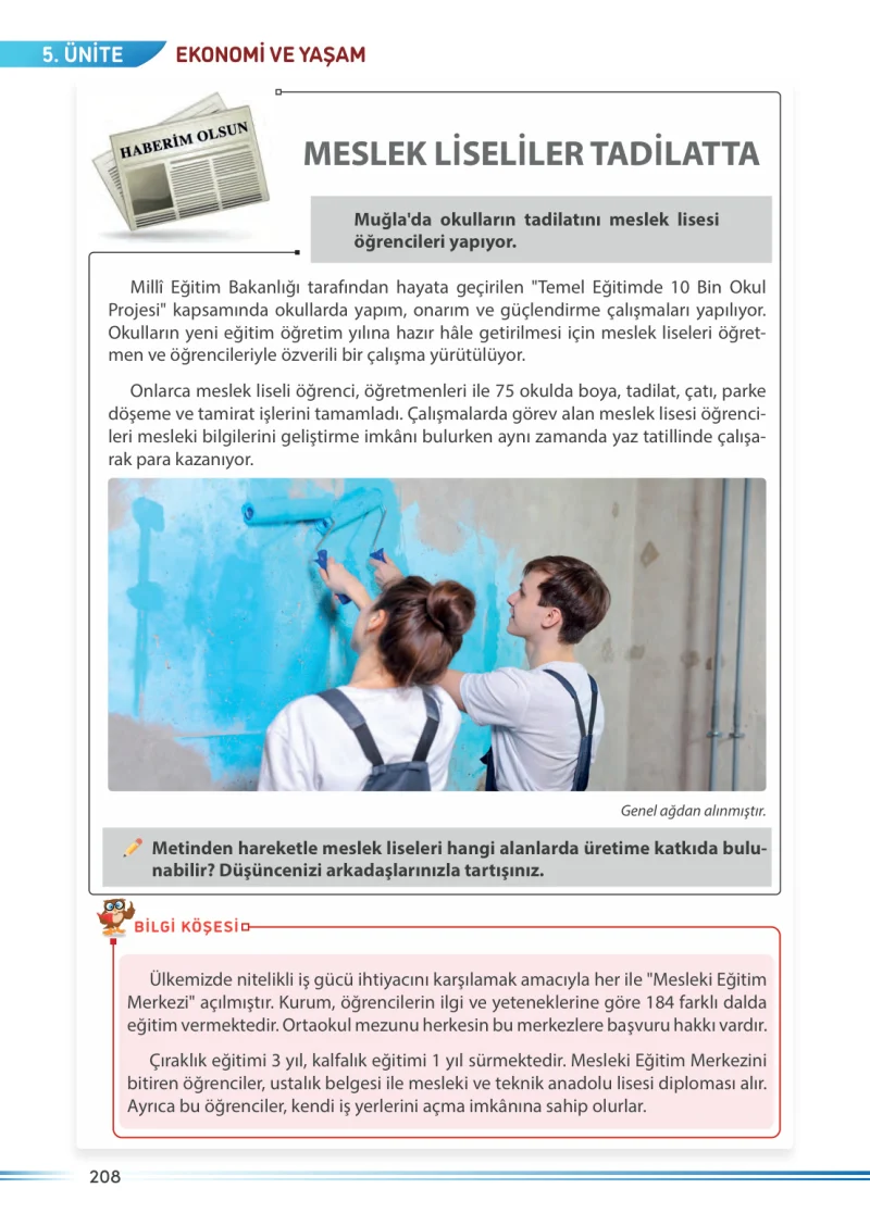 7. Sınıf Sosyal Bilgiler Ders Kitabı Cevapları Meb Yayınları Sayfa 208