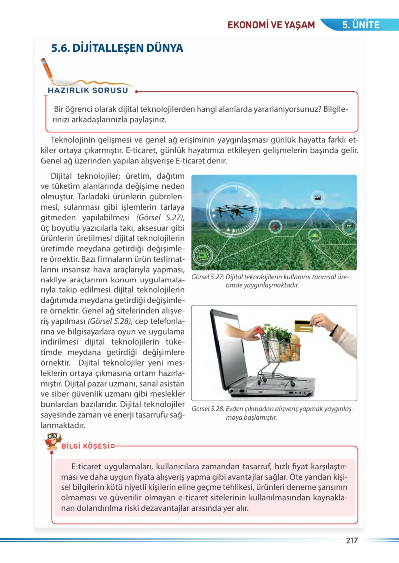 7. Sınıf Sosyal Bilgiler Ders Kitabı Cevapları Meb Yayınları Sayfa 217