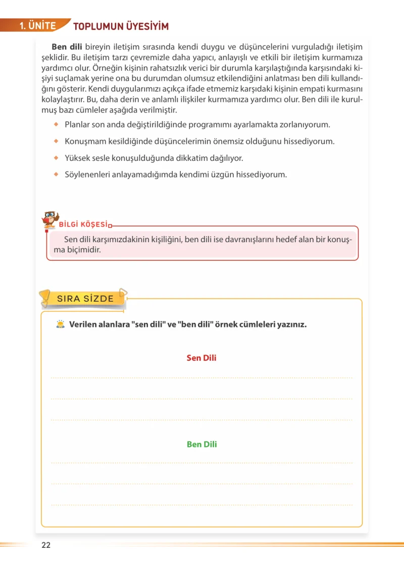 7. Sınıf Sosyal Bilgiler Ders Kitabı Cevapları Meb Yayınları Sayfa 22