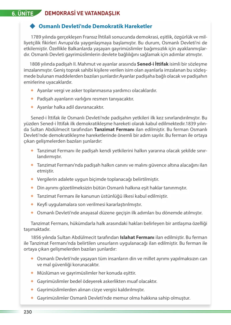 7. Sınıf Sosyal Bilgiler Ders Kitabı Cevapları Meb Yayınları Sayfa 230