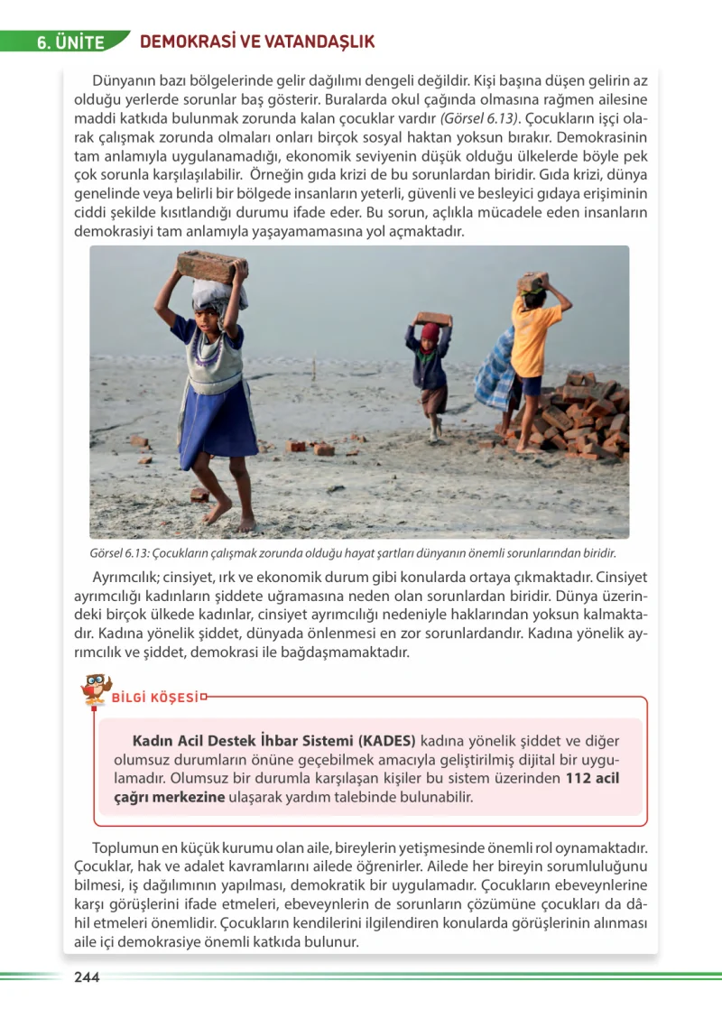 7. Sınıf Sosyal Bilgiler Ders Kitabı Cevapları Meb Yayınları Sayfa 244