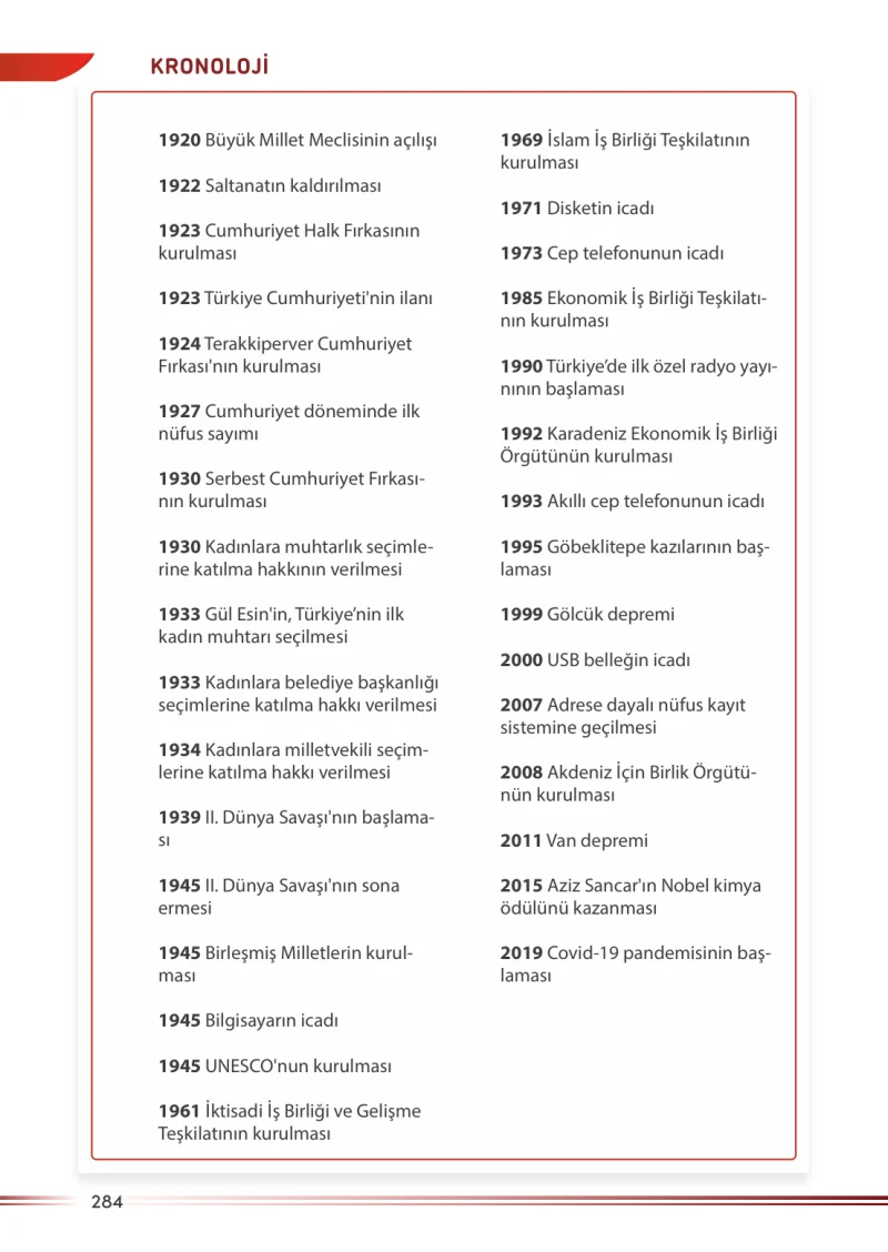7. Sınıf Sosyal Bilgiler Ders Kitabı Cevapları Meb Yayınları Sayfa 284