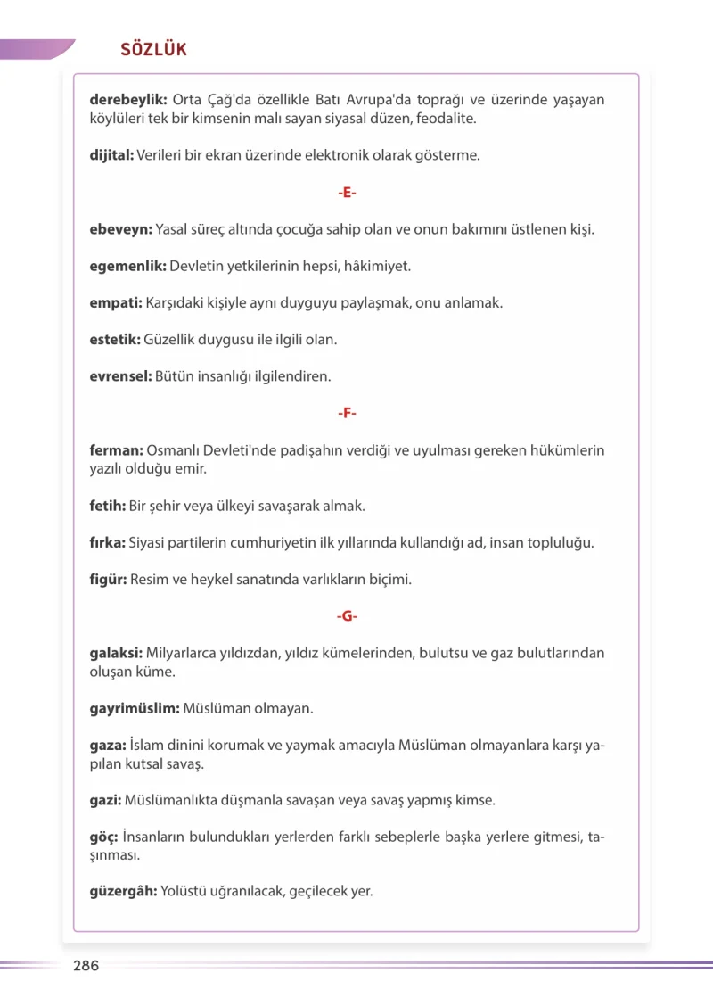 7. Sınıf Sosyal Bilgiler Ders Kitabı Cevapları Meb Yayınları Sayfa 286