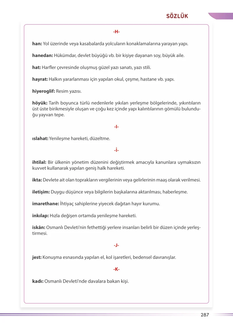 7. Sınıf Sosyal Bilgiler Ders Kitabı Cevapları Meb Yayınları Sayfa 287