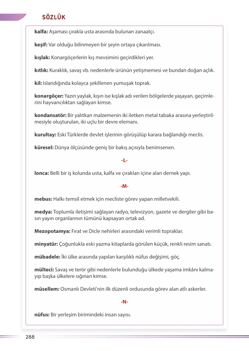 7. Sınıf Sosyal Bilgiler Ders Kitabı Cevapları Meb Yayınları Sayfa 288