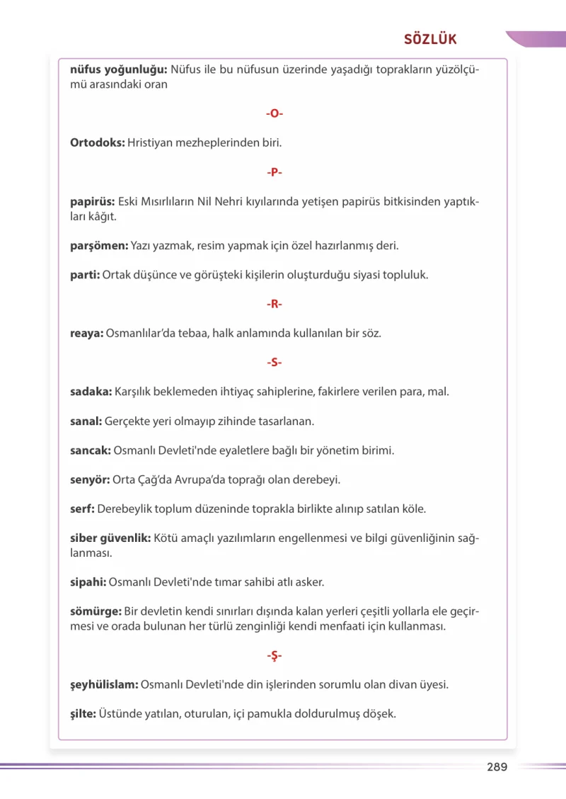7. Sınıf Sosyal Bilgiler Ders Kitabı Cevapları Meb Yayınları Sayfa 289