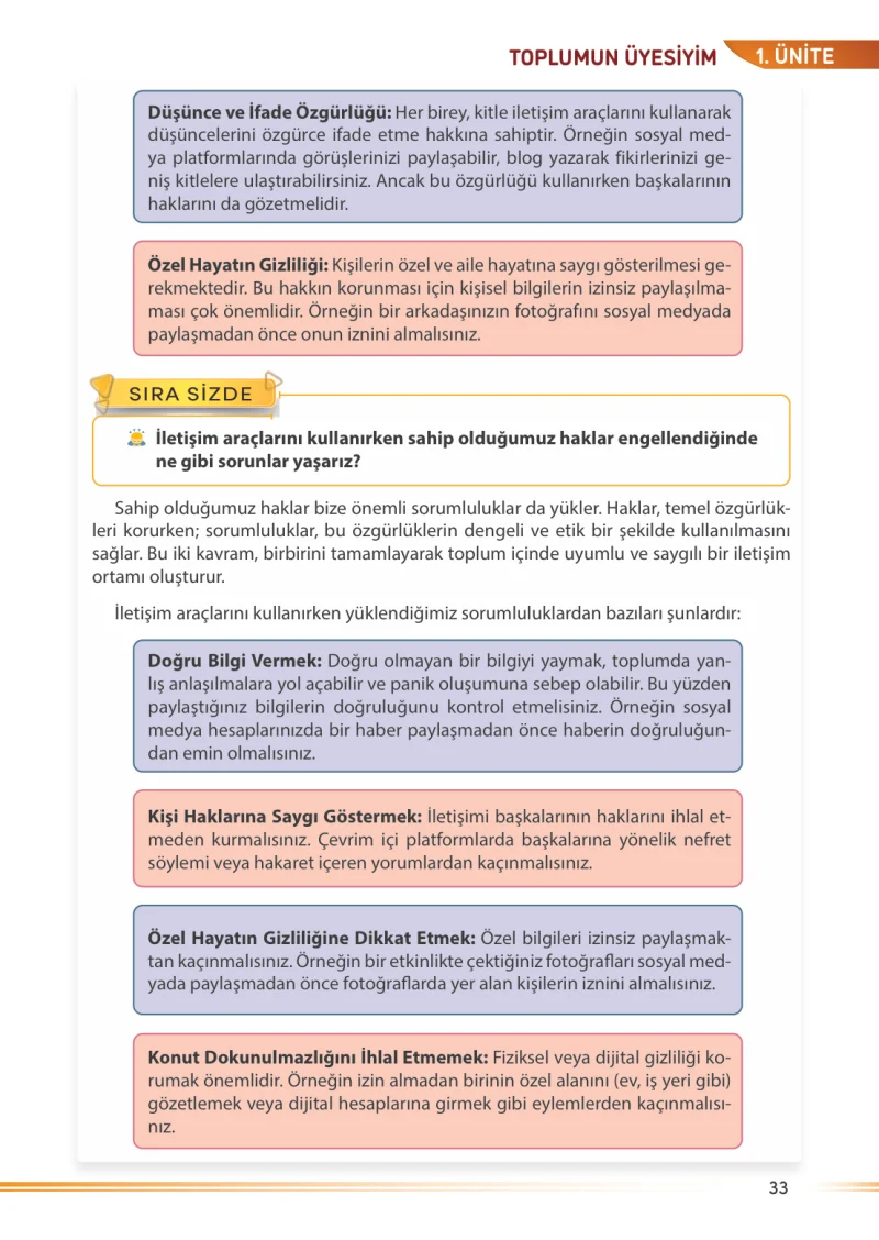 7. Sınıf Sosyal Bilgiler Ders Kitabı Cevapları Meb Yayınları Sayfa 33