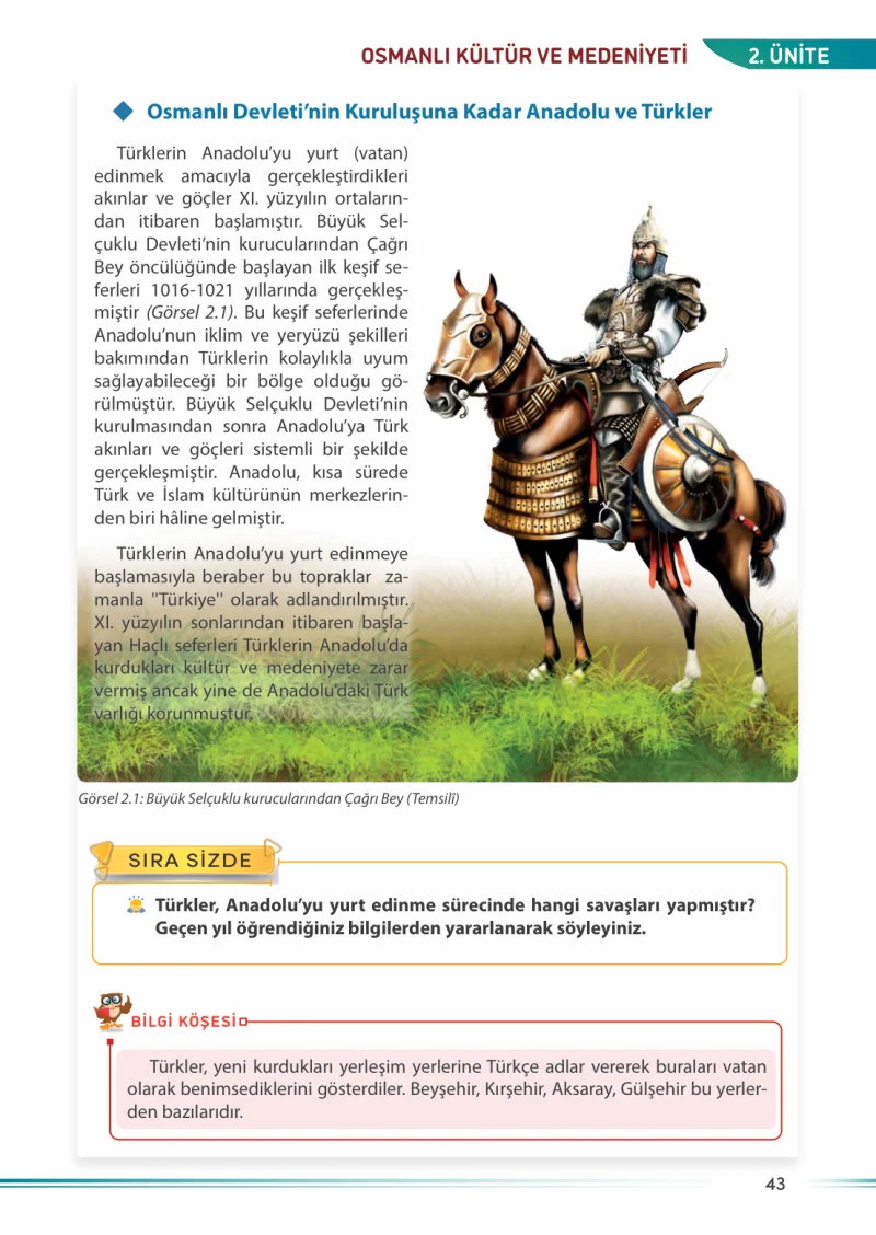 7. Sınıf Sosyal Bilgiler Ders Kitabı Cevapları Meb Yayınları Sayfa 43