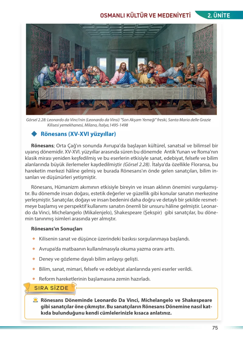 7. Sınıf Sosyal Bilgiler Ders Kitabı Cevapları Meb Yayınları Sayfa 75