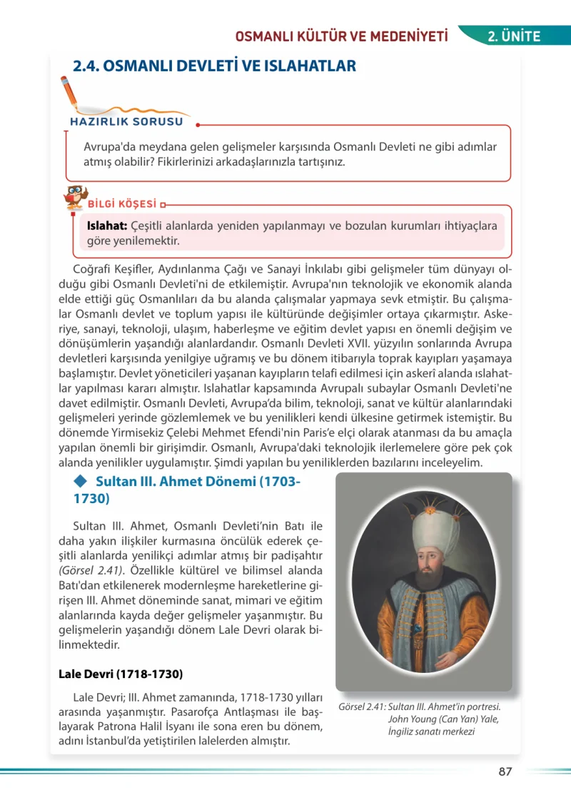7. Sınıf Sosyal Bilgiler Ders Kitabı Cevapları Meb Yayınları Sayfa 87