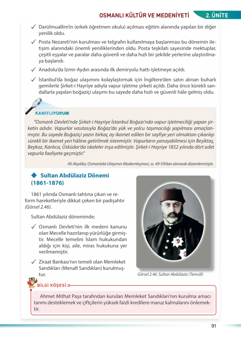 7. Sınıf Sosyal Bilgiler Ders Kitabı Cevapları Meb Yayınları Sayfa 91