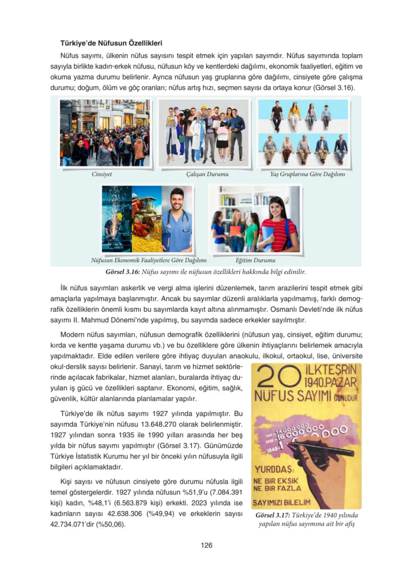 7. Sınıf Sosyal Bilgiler Ders Kitabı Cevapları Yıldırım Yayınları Sayfa 126