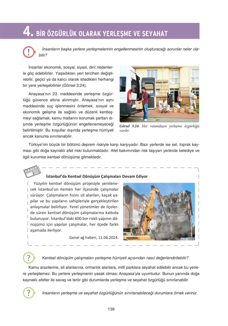 7. Sınıf Sosyal Bilgiler Ders Kitabı Cevapları Yıldırım Yayınları Sayfa 139