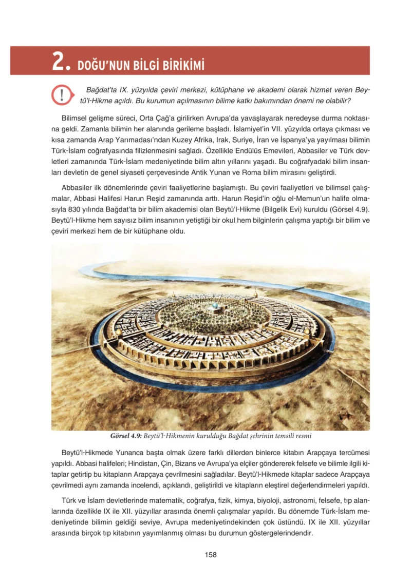 7. Sınıf Sosyal Bilgiler Ders Kitabı Cevapları Yıldırım Yayınları Sayfa 158