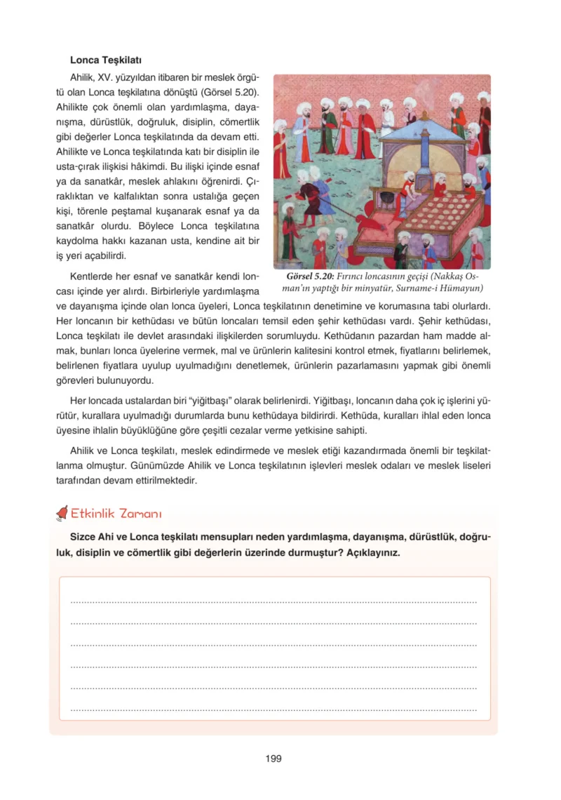 7. Sınıf Sosyal Bilgiler Ders Kitabı Cevapları Yıldırım Yayınları Sayfa 199