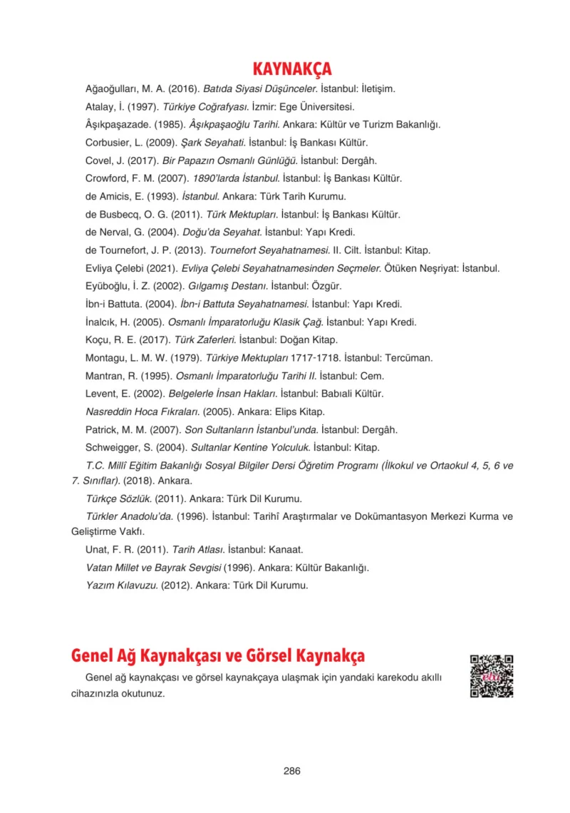 7. Sınıf Sosyal Bilgiler Ders Kitabı Cevapları Yıldırım Yayınları Sayfa 286