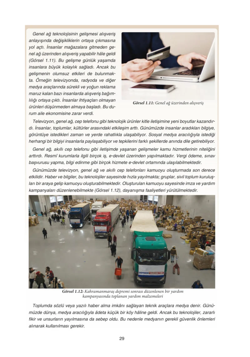 7. Sınıf Sosyal Bilgiler Ders Kitabı Cevapları Yıldırım Yayınları Sayfa 29
