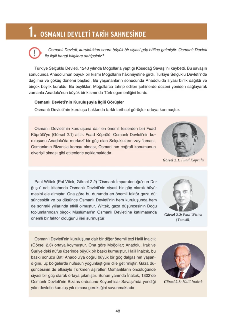 7. Sınıf Sosyal Bilgiler Ders Kitabı Cevapları Yıldırım Yayınları Sayfa 48