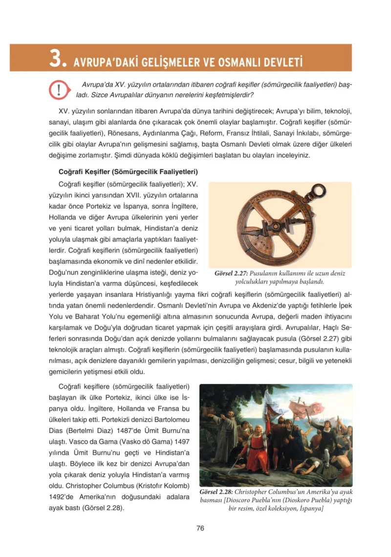 7. Sınıf Sosyal Bilgiler Ders Kitabı Cevapları Yıldırım Yayınları Sayfa 76