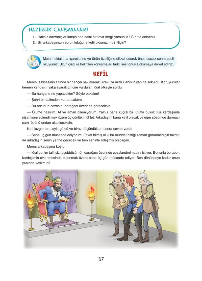 7. Sınıf Türkçe Ders Kitabı Cevapları Dörtel Yayınları Sayfa 137