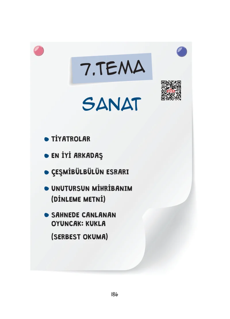 7. Sınıf Türkçe Ders Kitabı Cevapları Dörtel Yayınları Sayfa 186