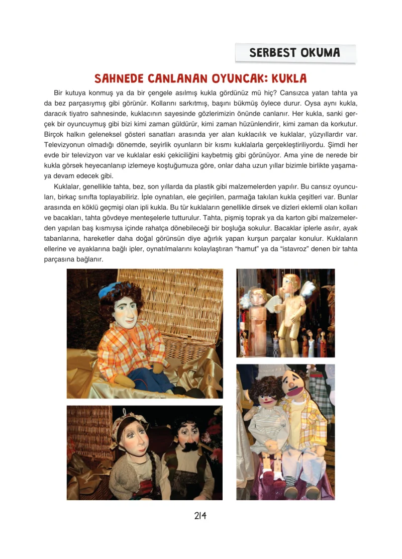 7. Sınıf Türkçe Ders Kitabı Cevapları Dörtel Yayınları Sayfa 214