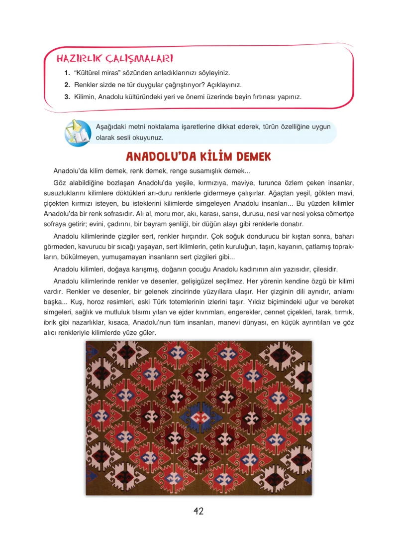 7. Sınıf Türkçe Ders Kitabı Cevapları Dörtel Yayınları Sayfa 42