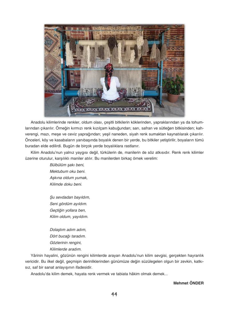 7. Sınıf Türkçe Ders Kitabı Cevapları Dörtel Yayınları Sayfa 44