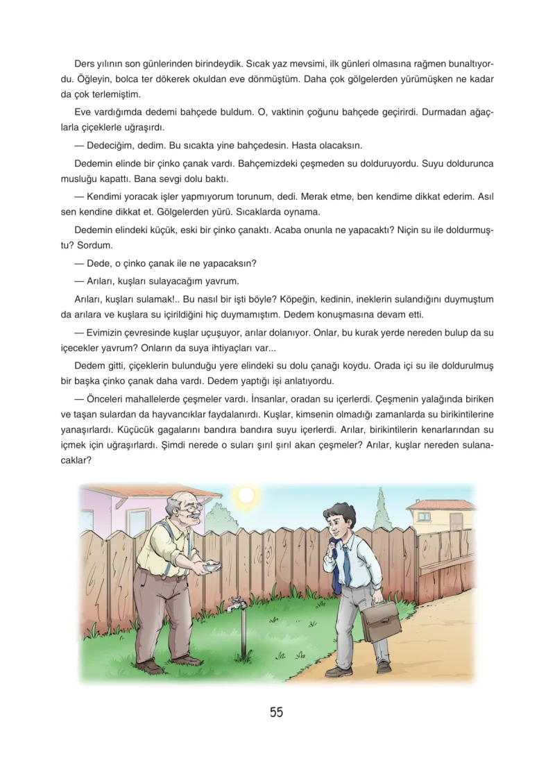 7. Sınıf Türkçe Ders Kitabı Cevapları Dörtel Yayınları Sayfa 55