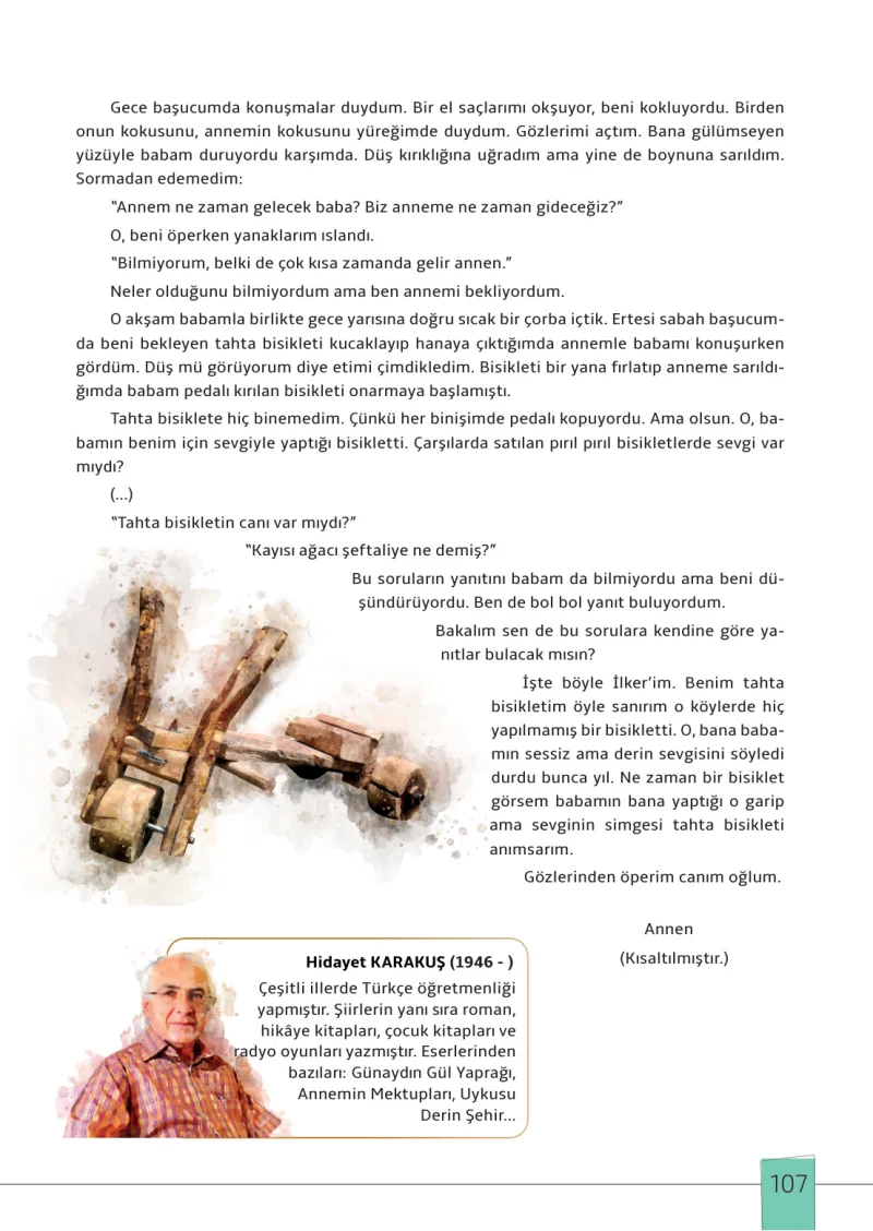 7. Sınıf Türkçe Ders Kitabı Cevapları Meb Yayınları 1. Kitap Sayfa 107