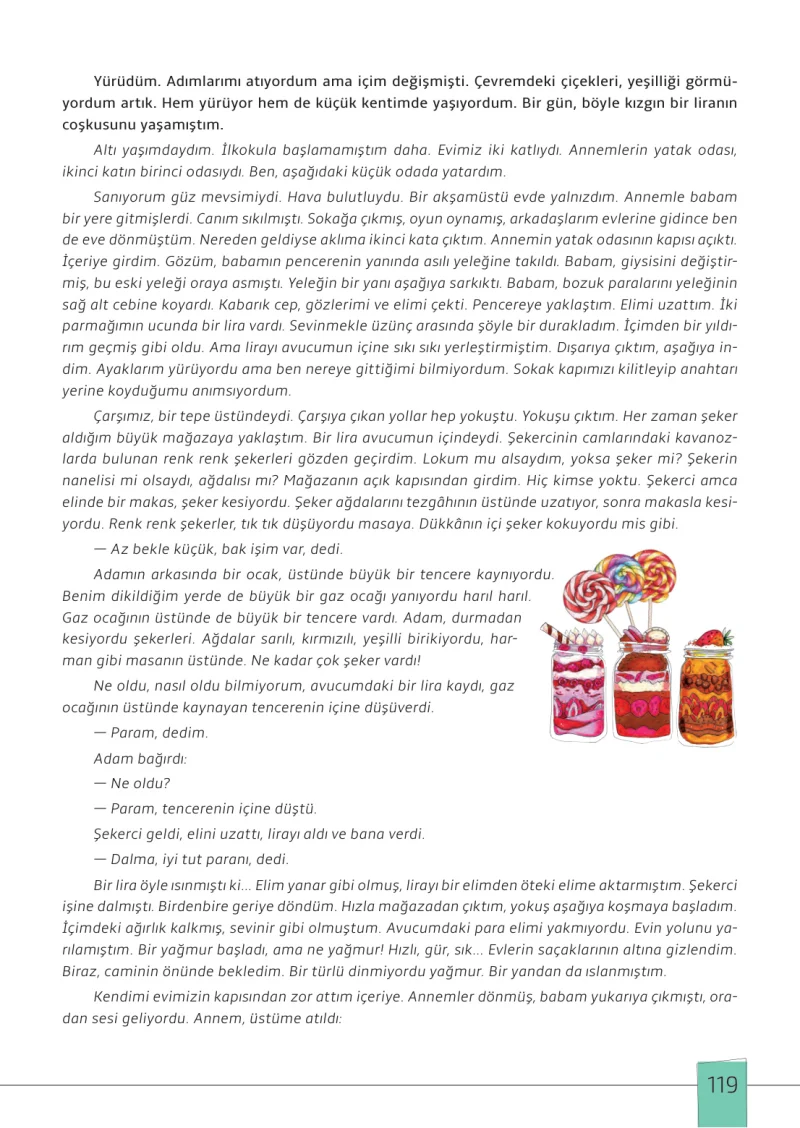 7. Sınıf Türkçe Ders Kitabı Cevapları Meb Yayınları 1. Kitap Sayfa 119