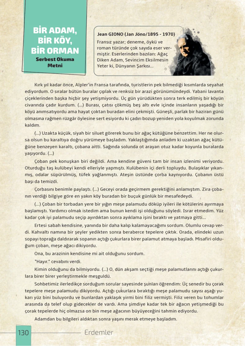 7. Sınıf Türkçe Ders Kitabı Cevapları Meb Yayınları 1. Kitap Sayfa 130