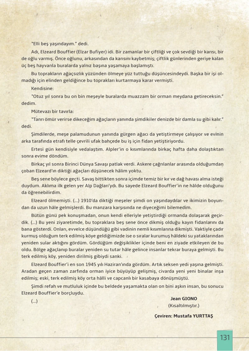 7. Sınıf Türkçe Ders Kitabı Cevapları Meb Yayınları 1. Kitap Sayfa 131