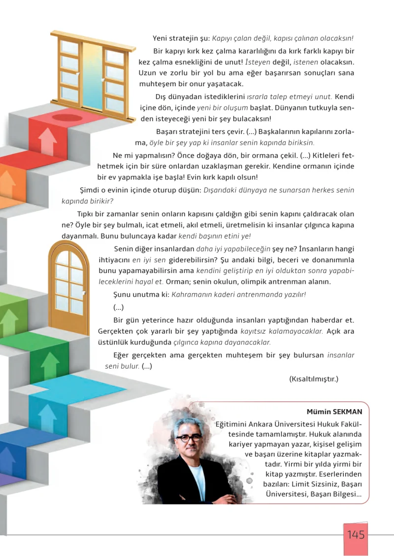 7. Sınıf Türkçe Ders Kitabı Cevapları Meb Yayınları 1. Kitap Sayfa 145