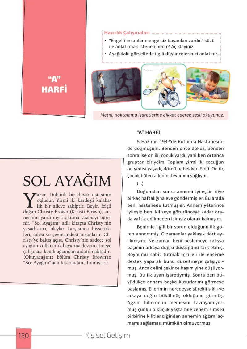 7. Sınıf Türkçe Ders Kitabı Cevapları Meb Yayınları 1. Kitap Sayfa 150