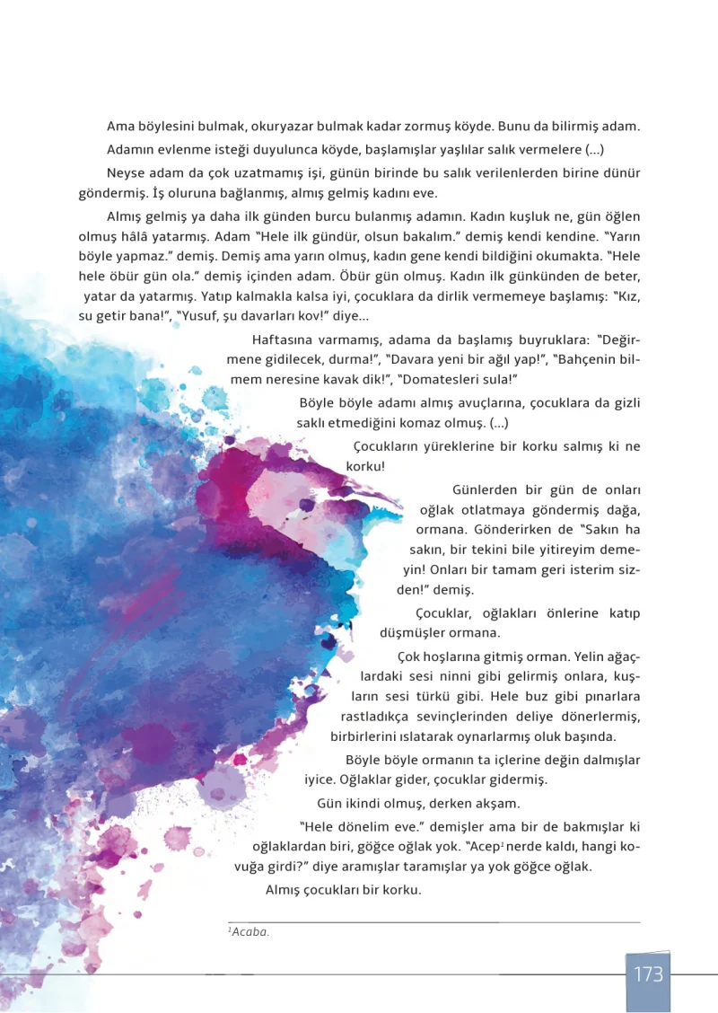 7. Sınıf Türkçe Ders Kitabı Cevapları Meb Yayınları 1. Kitap Sayfa 173