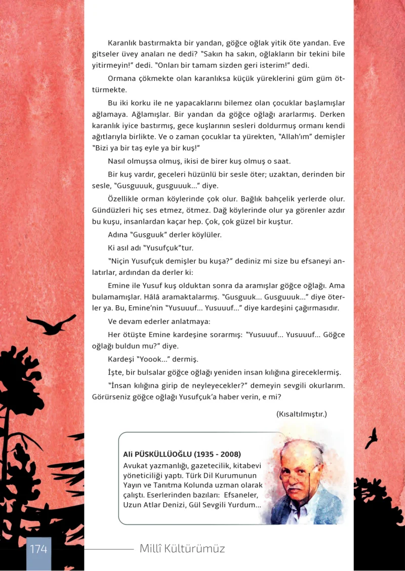 7. Sınıf Türkçe Ders Kitabı Cevapları Meb Yayınları 1. Kitap Sayfa 174