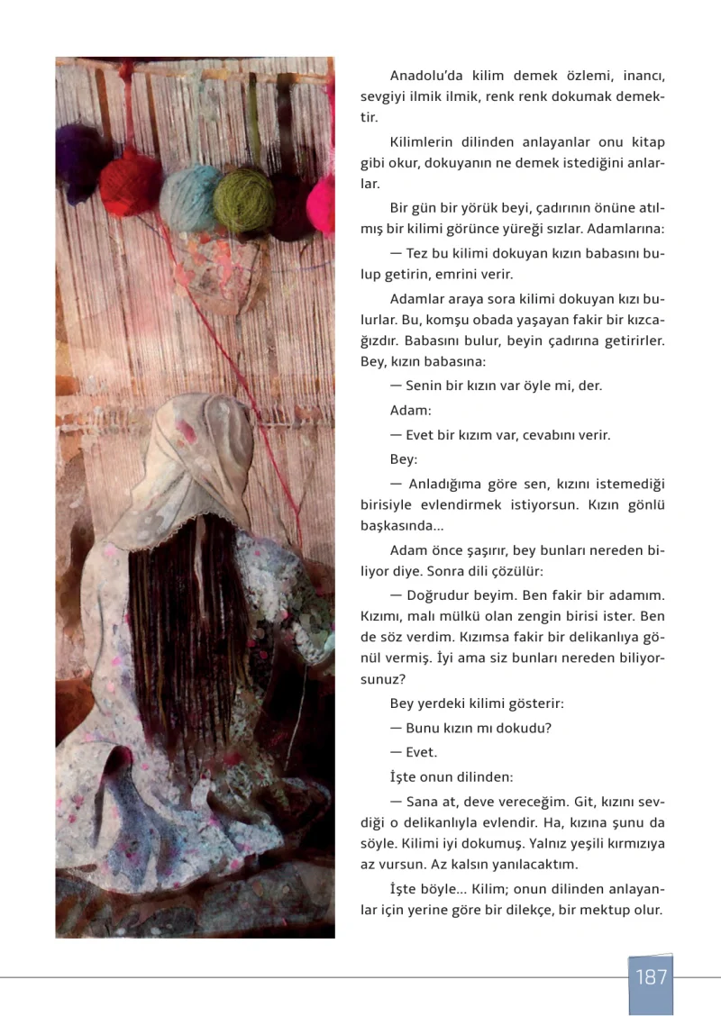 7. Sınıf Türkçe Ders Kitabı Cevapları Meb Yayınları 1. Kitap Sayfa 187