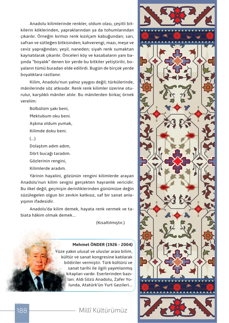 7. Sınıf Türkçe Ders Kitabı Cevapları Meb Yayınları 1. Kitap Sayfa 188
