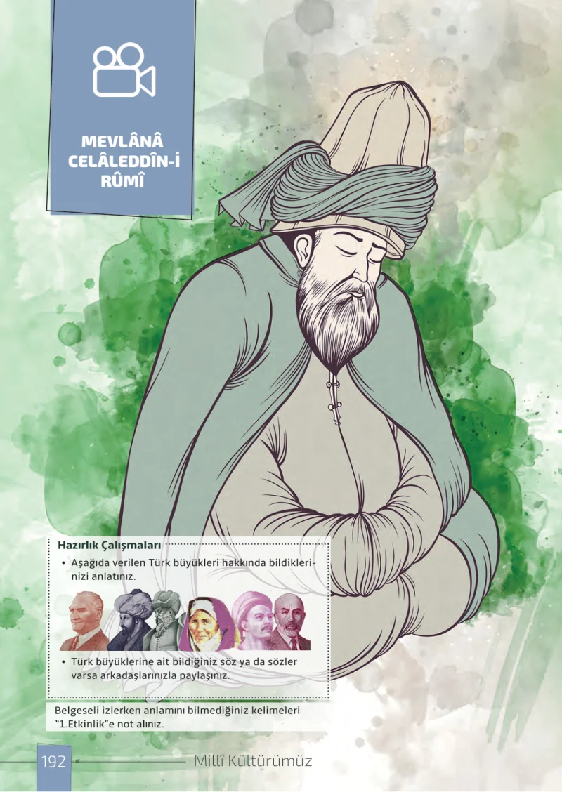 7. Sınıf Türkçe Ders Kitabı Cevapları Meb Yayınları 1. Kitap Sayfa 192
